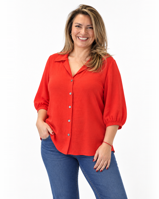 Blusa Botones Amanda Coral