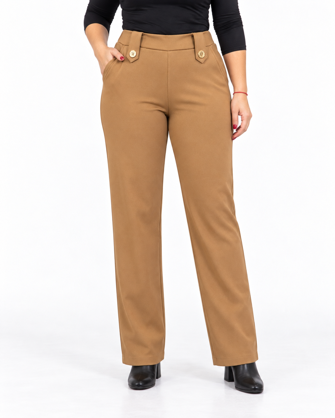 Pantalón Leandro Botones Camel