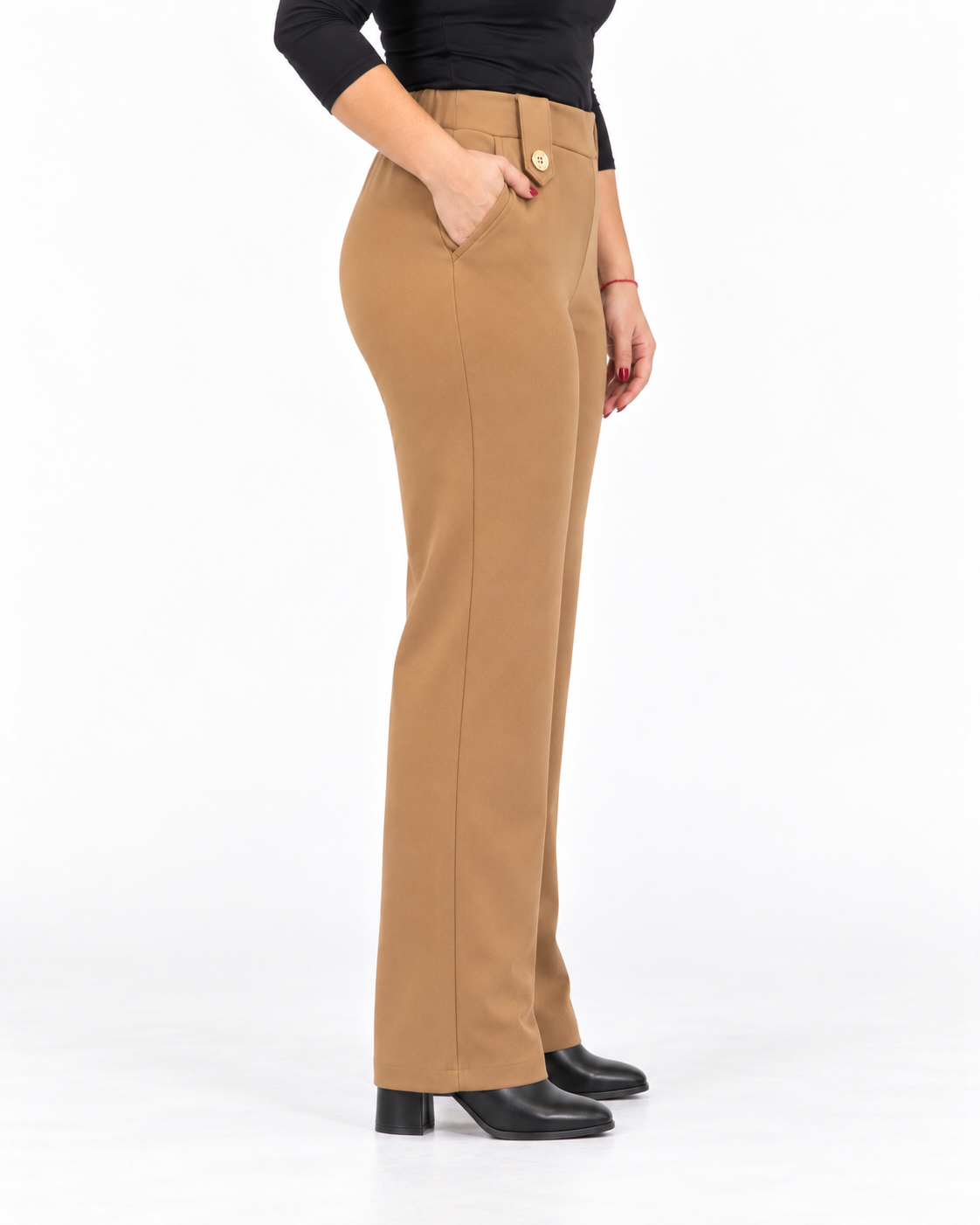 Pantalón Leandro Botones Camel