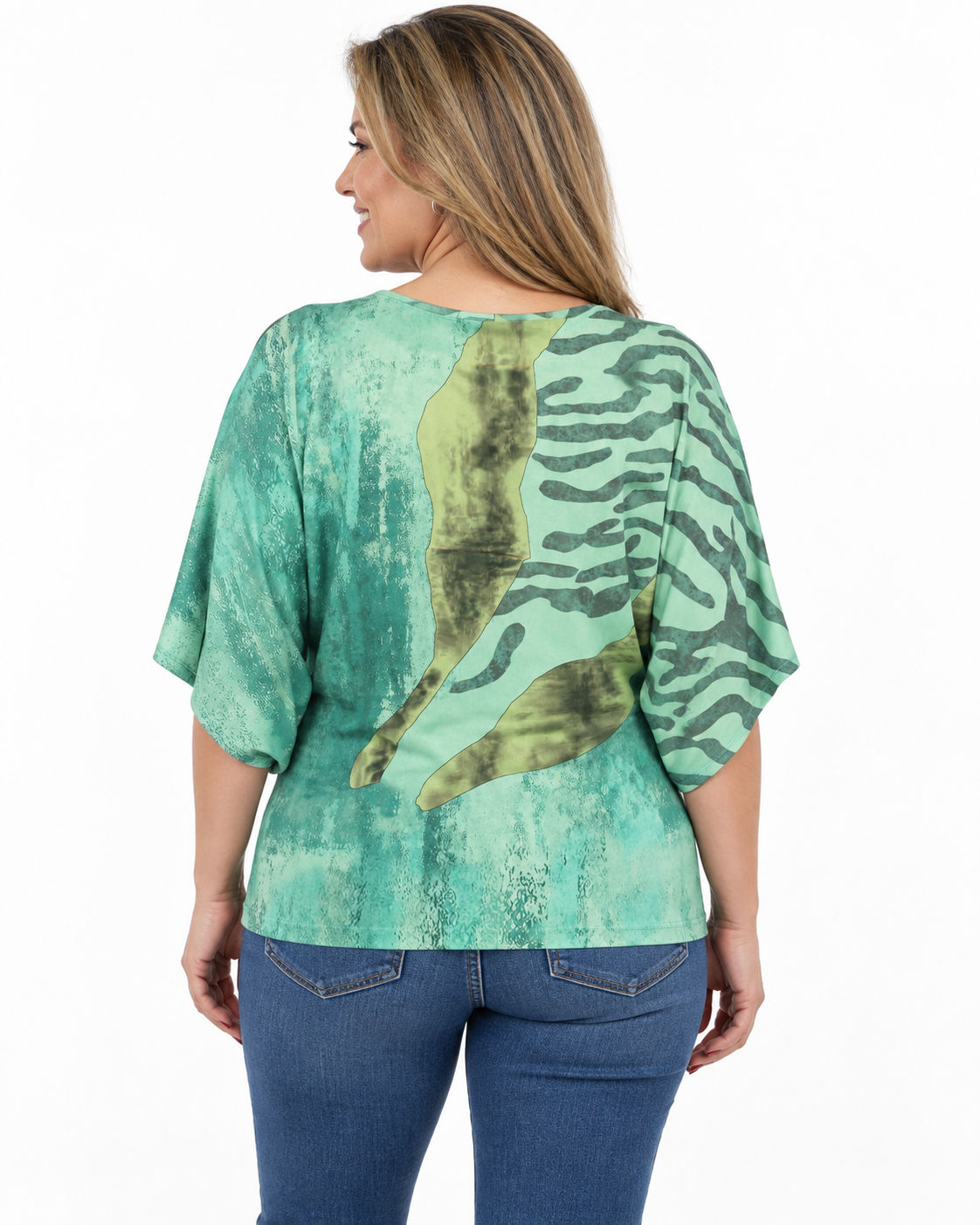 Polera Manga Murcielago Catalina Verde