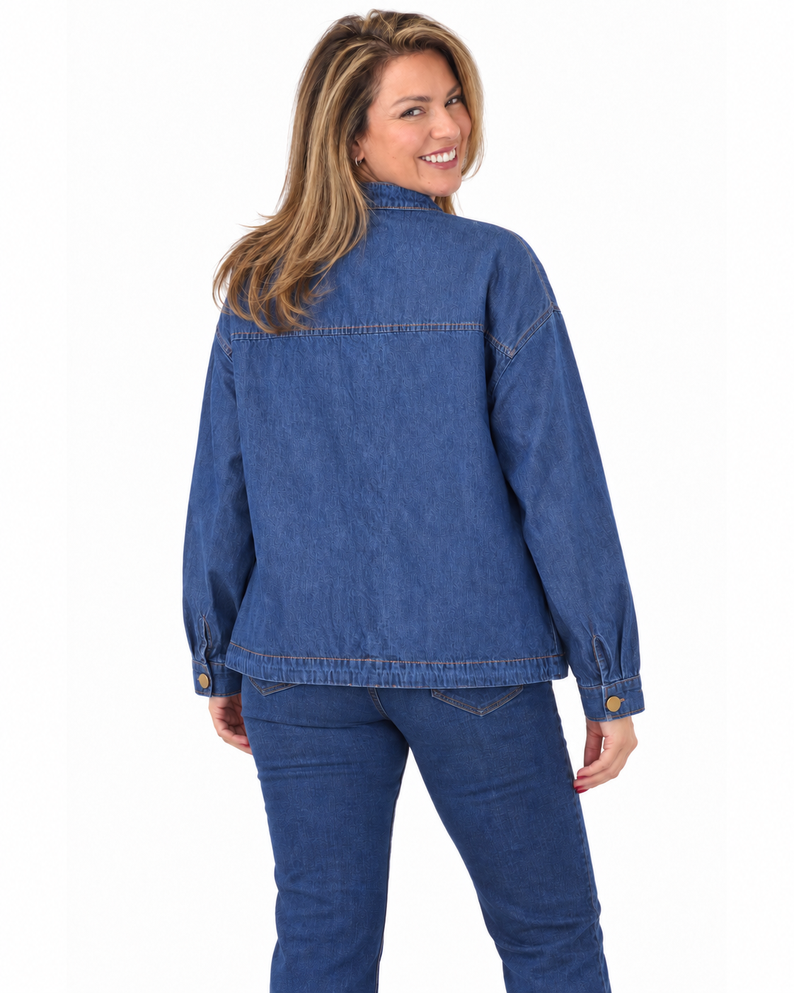 Chaqueta Denim Botones