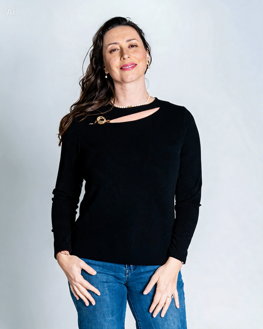 Polera Roxy Gold Negro