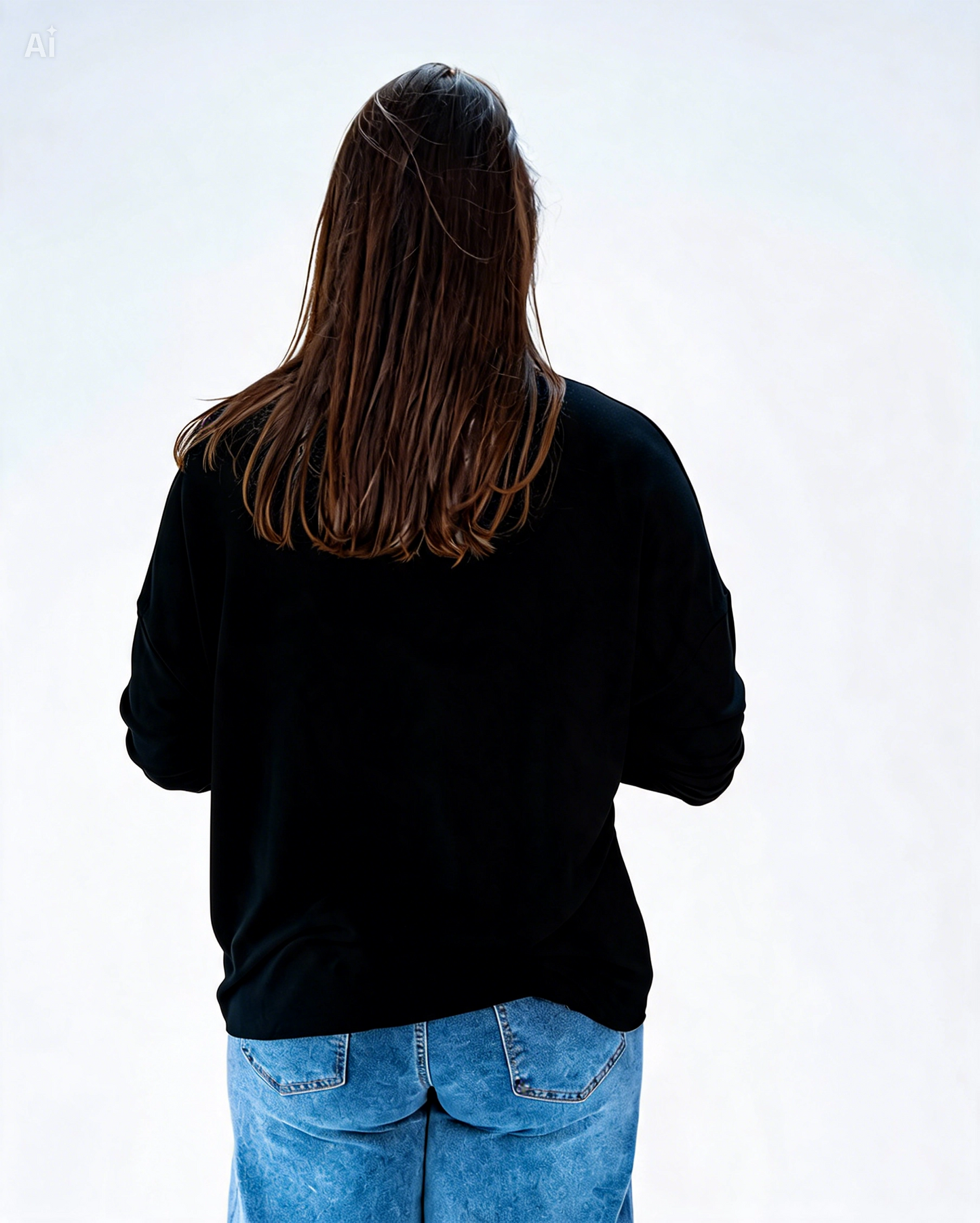 Polera Hilo Liso Miriam Negro