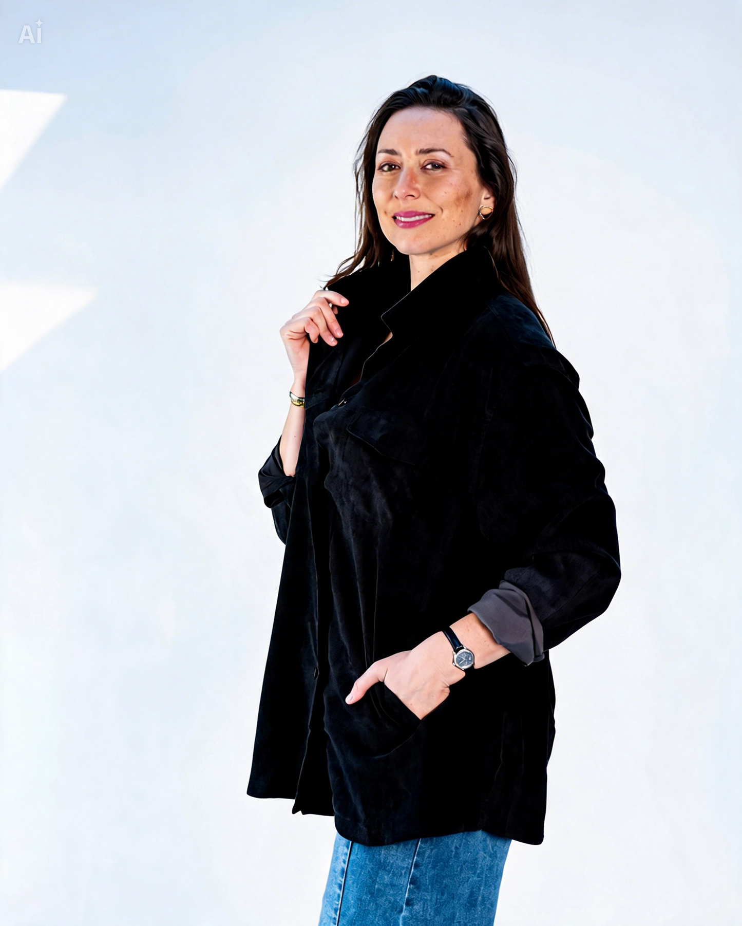 Sobrecamisa Andrea Cotelé Negro