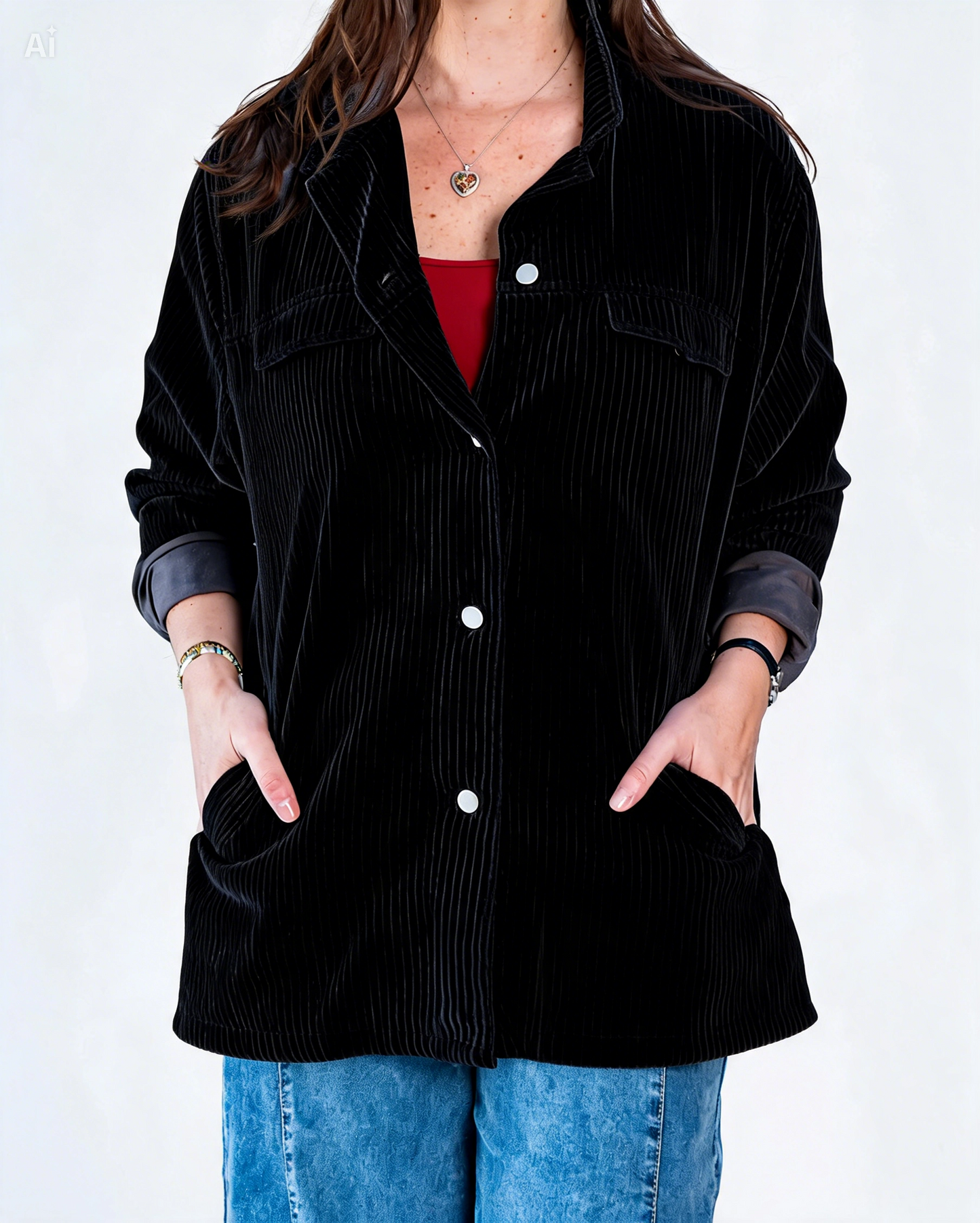 Sobrecamisa Andrea Cotelé Negro