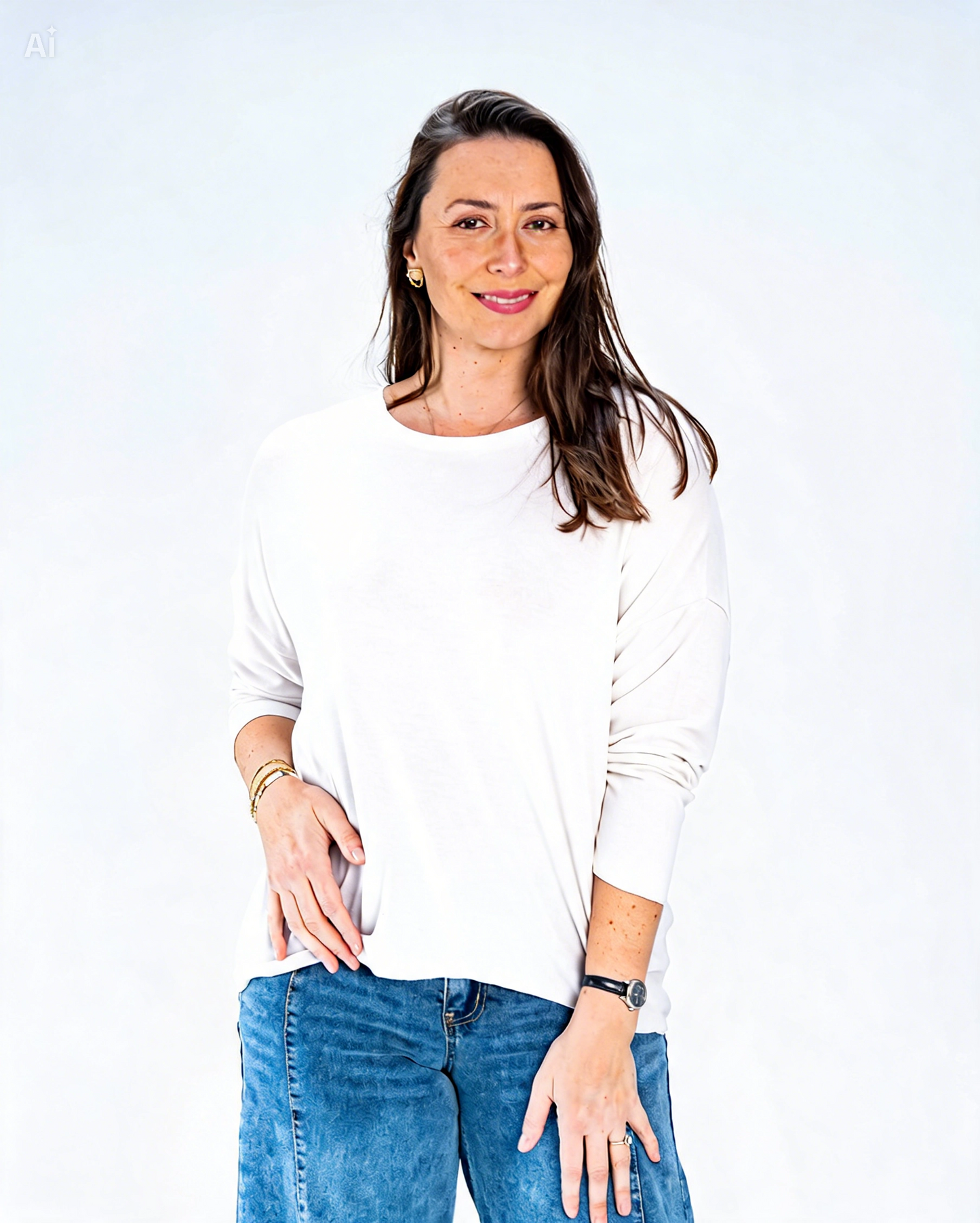 Polera Hilo Liso Miriam Blanco