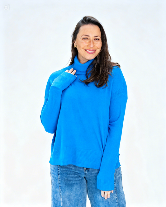 Sweater Beatle Paulina Azul
