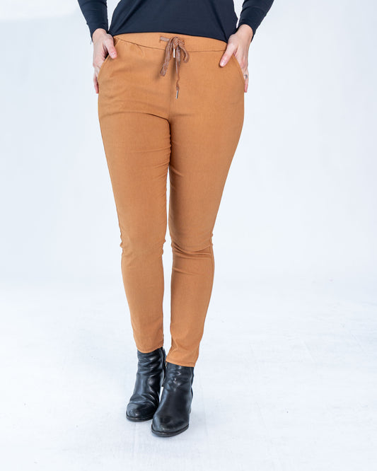 Jogger Italiano Liso Camel