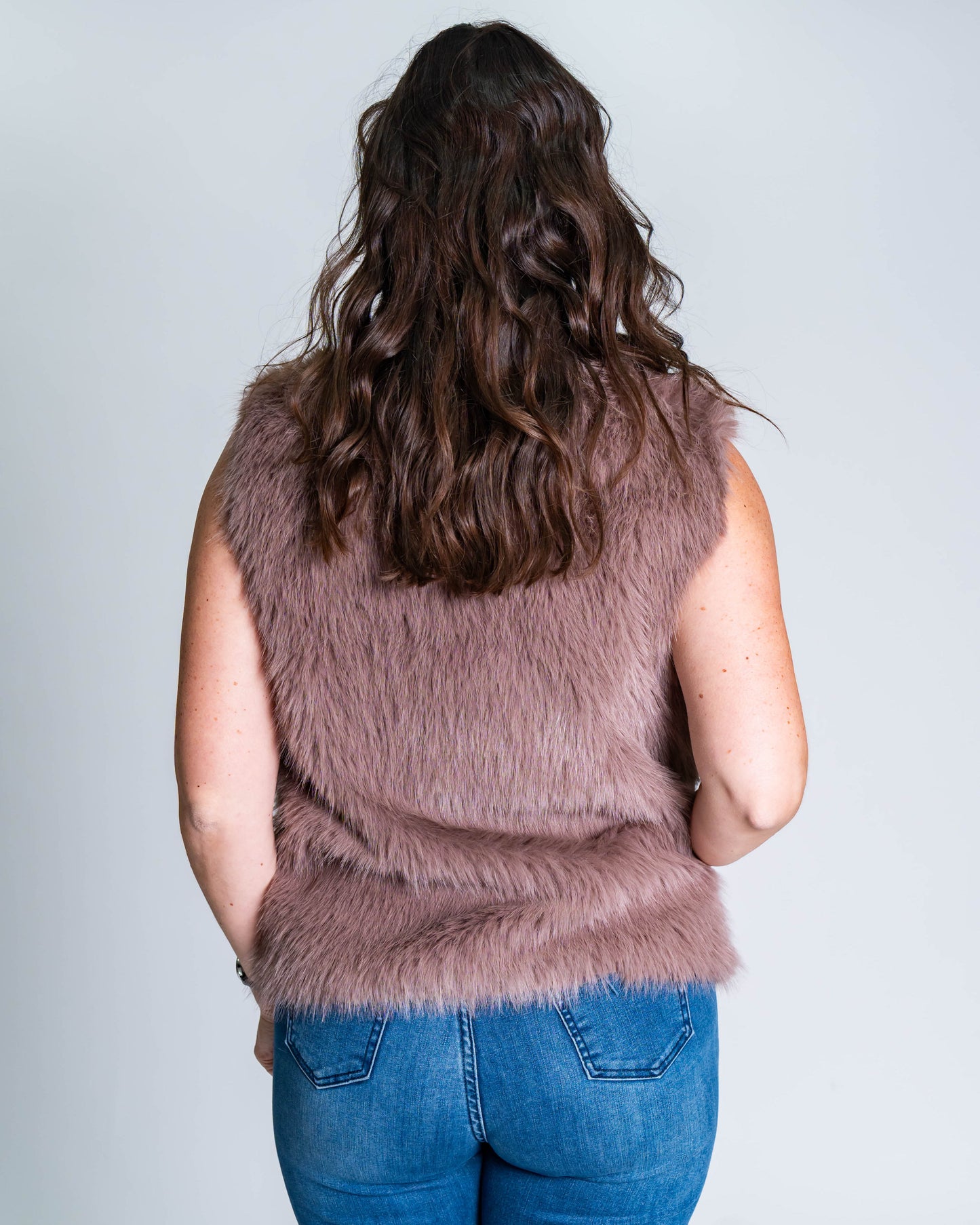 Chaqueta Efecto Piel Rosada
