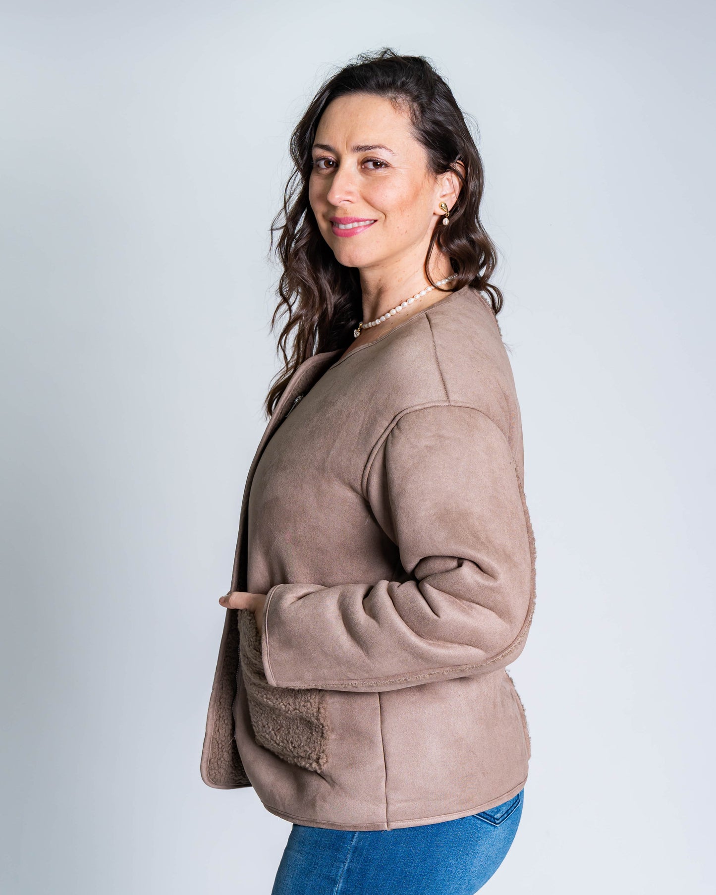 Chaqueta Marie Chiporro Beige