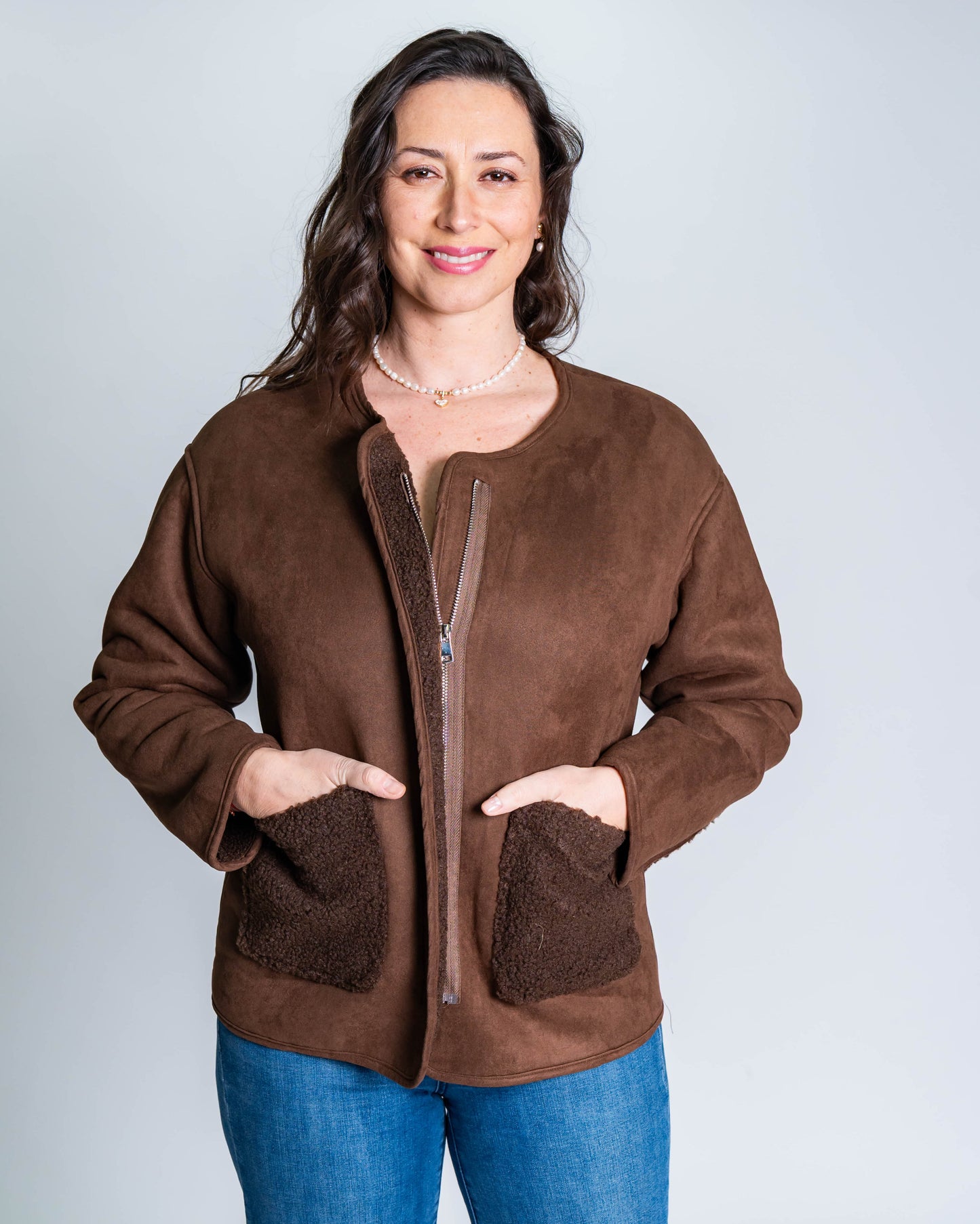 Chaqueta Marie Chiporro Café