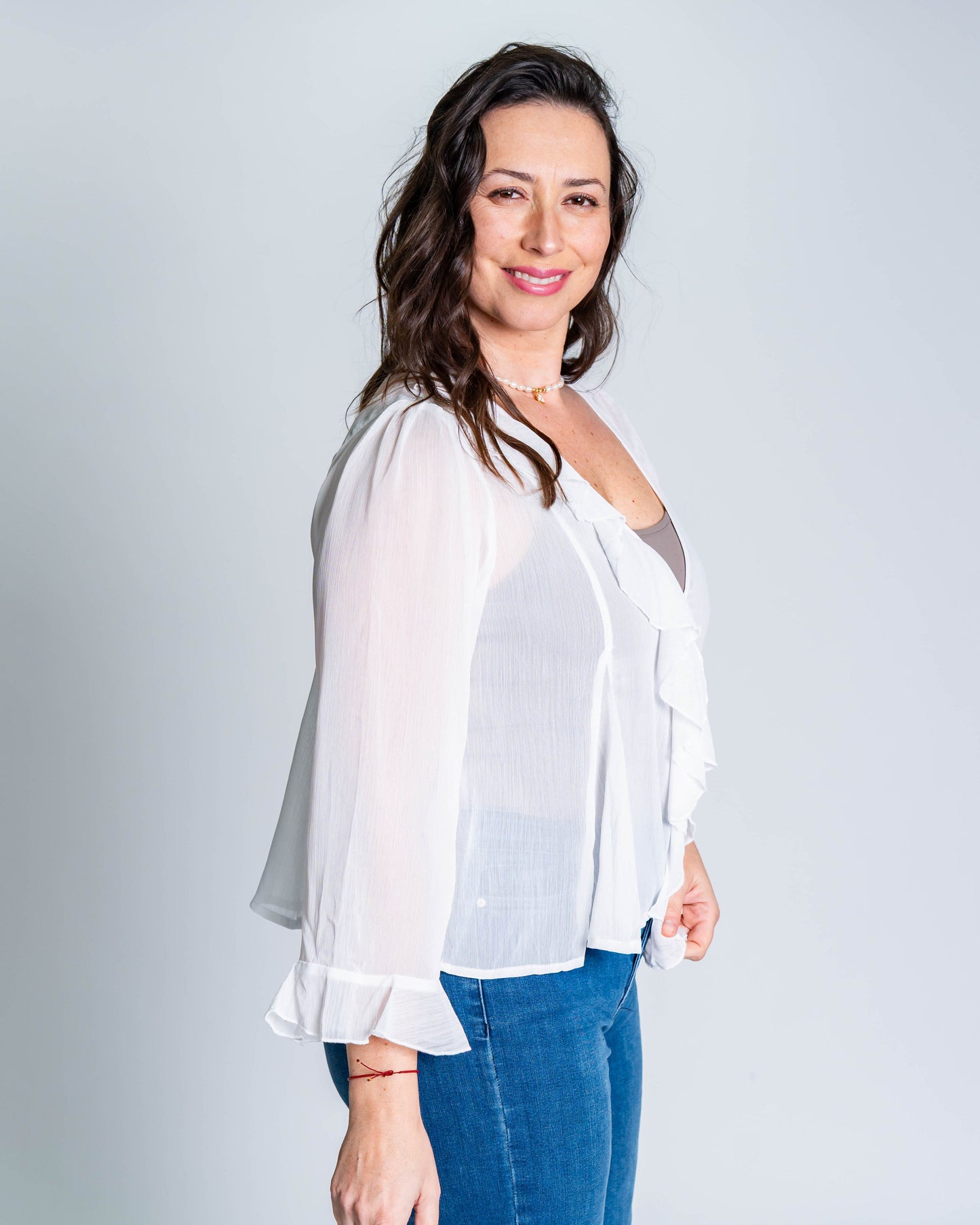 Blusa Lisa Vuelos Blanco