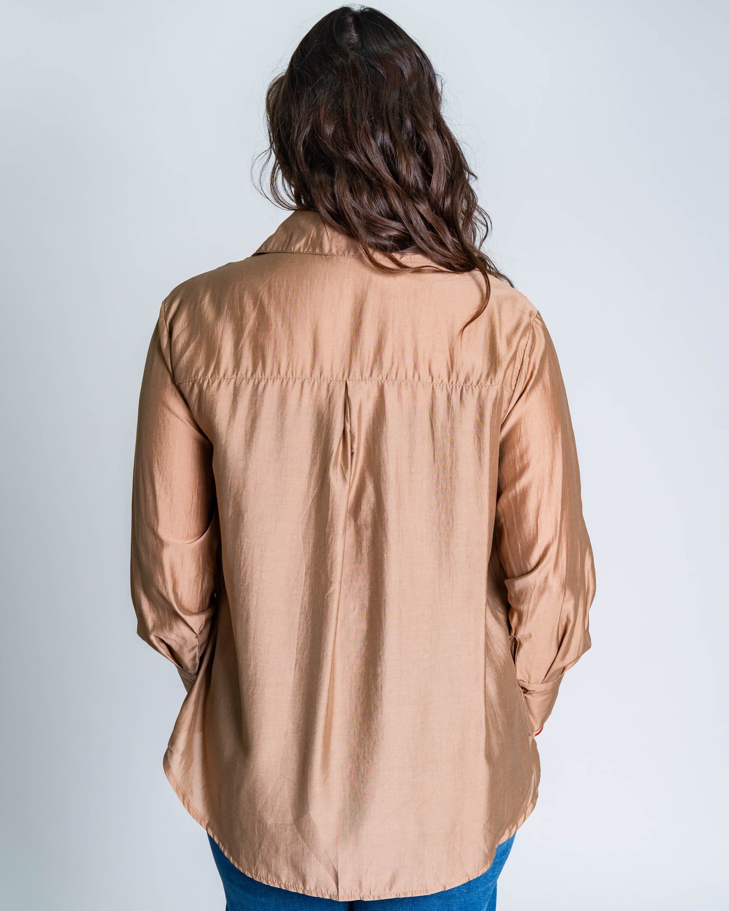 Blusa Brillitos Camel