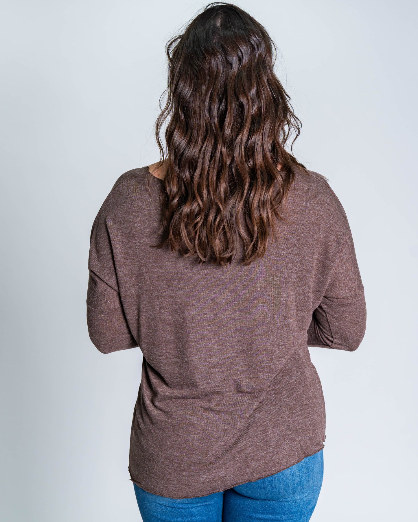 Polera Enchange Glitter Café