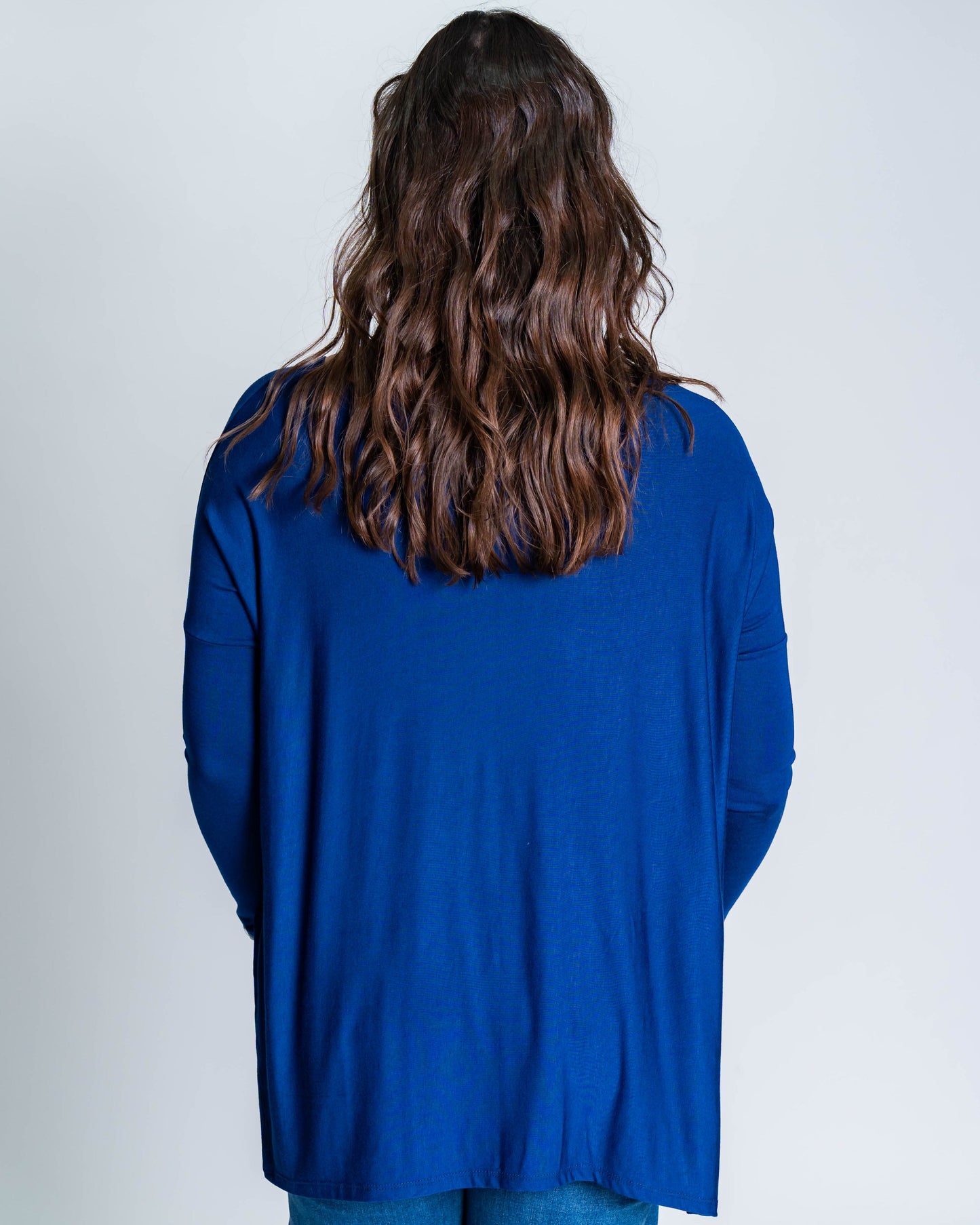 Polera Cony Manga Larga Azul Marino
