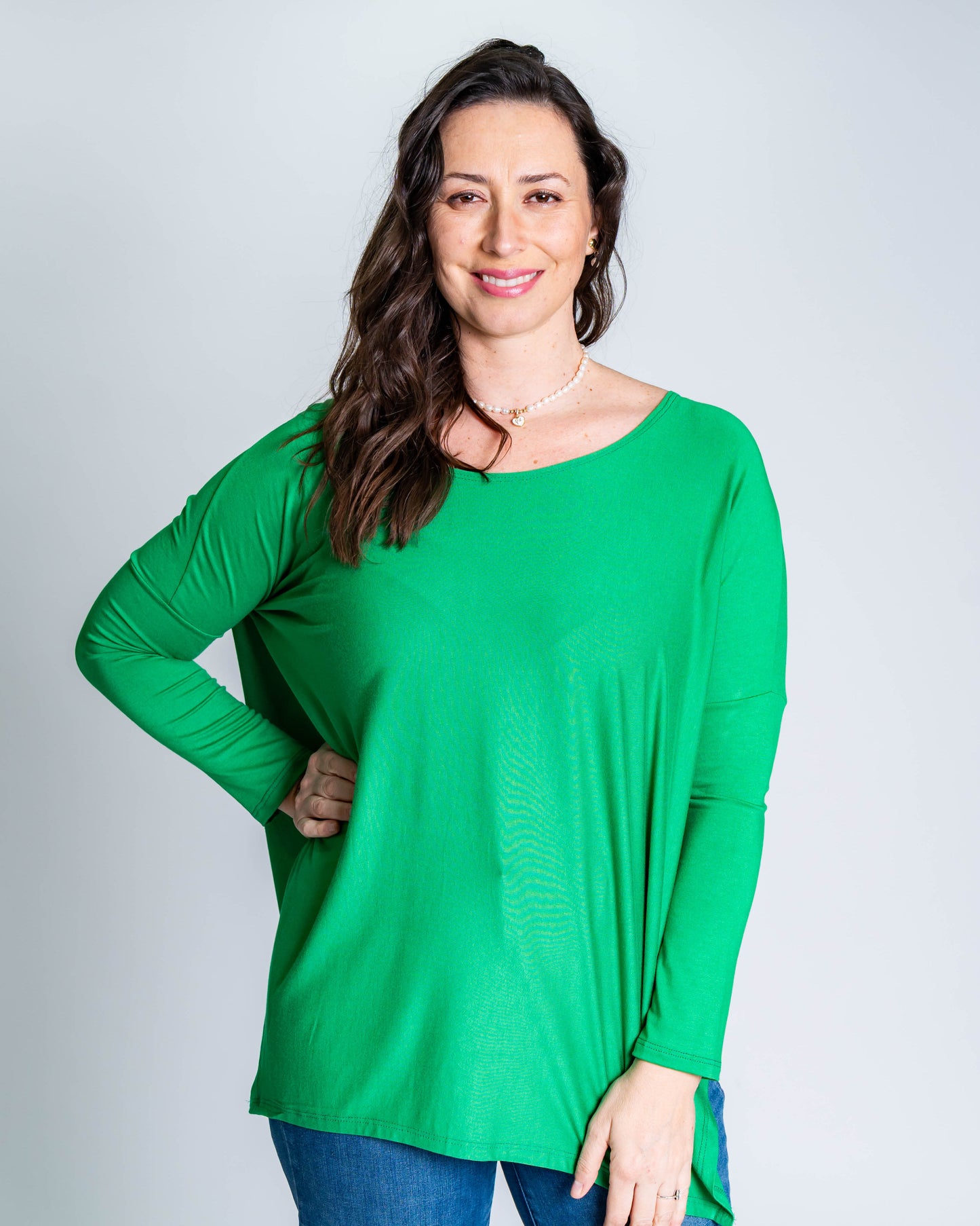 Polera Cony Manga Larga Verde Gucci