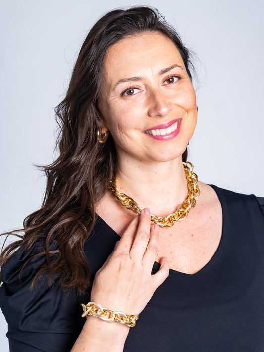 Collar Cadenas Dorado