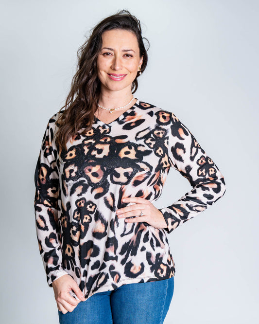 Polera Lanilla Elisa Café