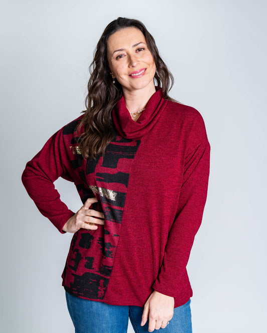 Polera Lanilla Dannae Burdeo