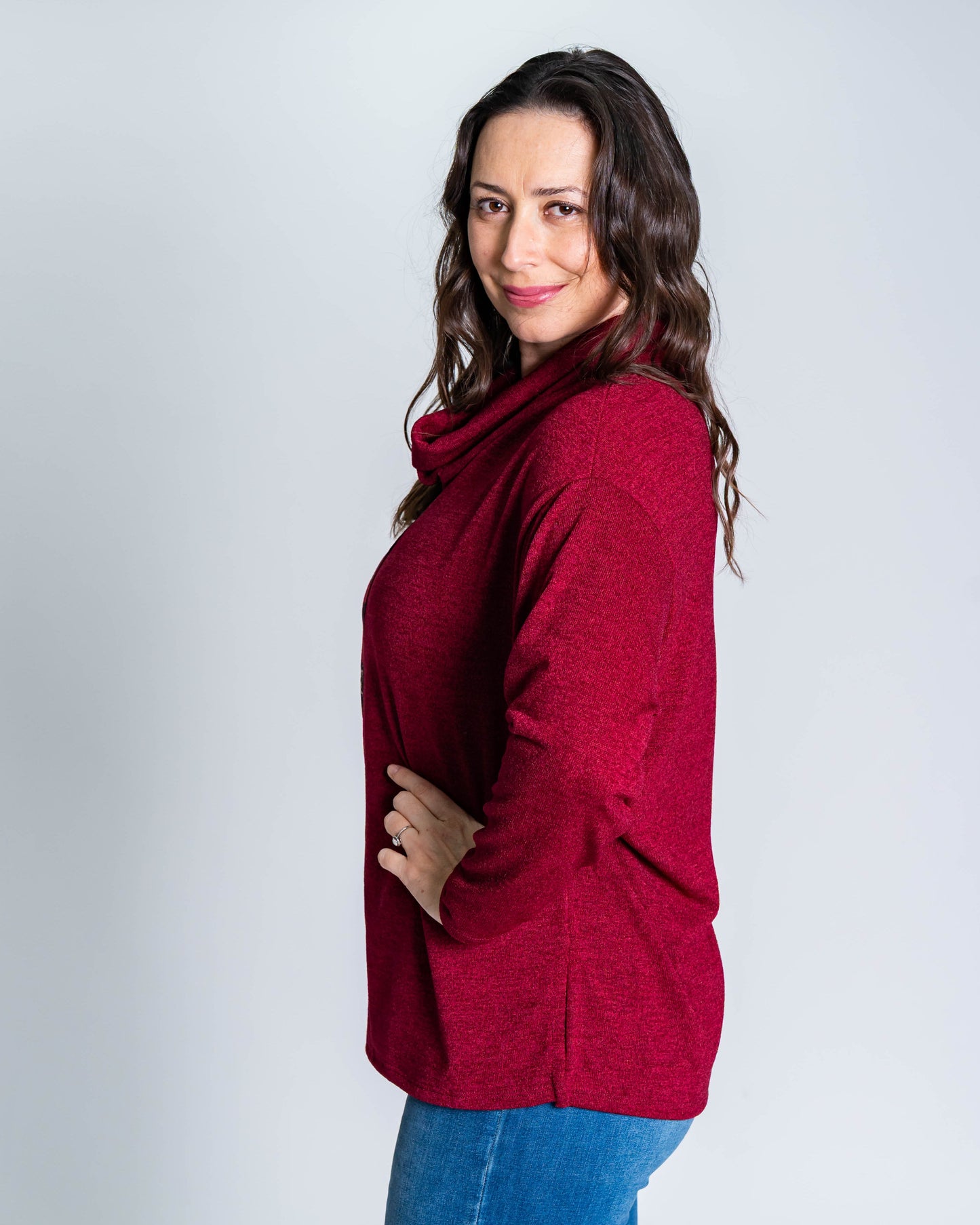 Polera Lanilla Dannae Burdeo
