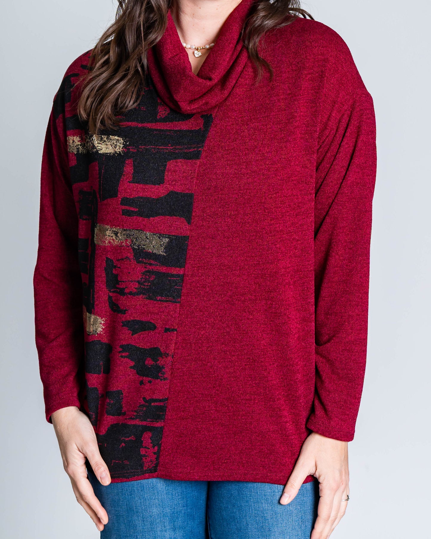 Polera Lanilla Dannae Burdeo