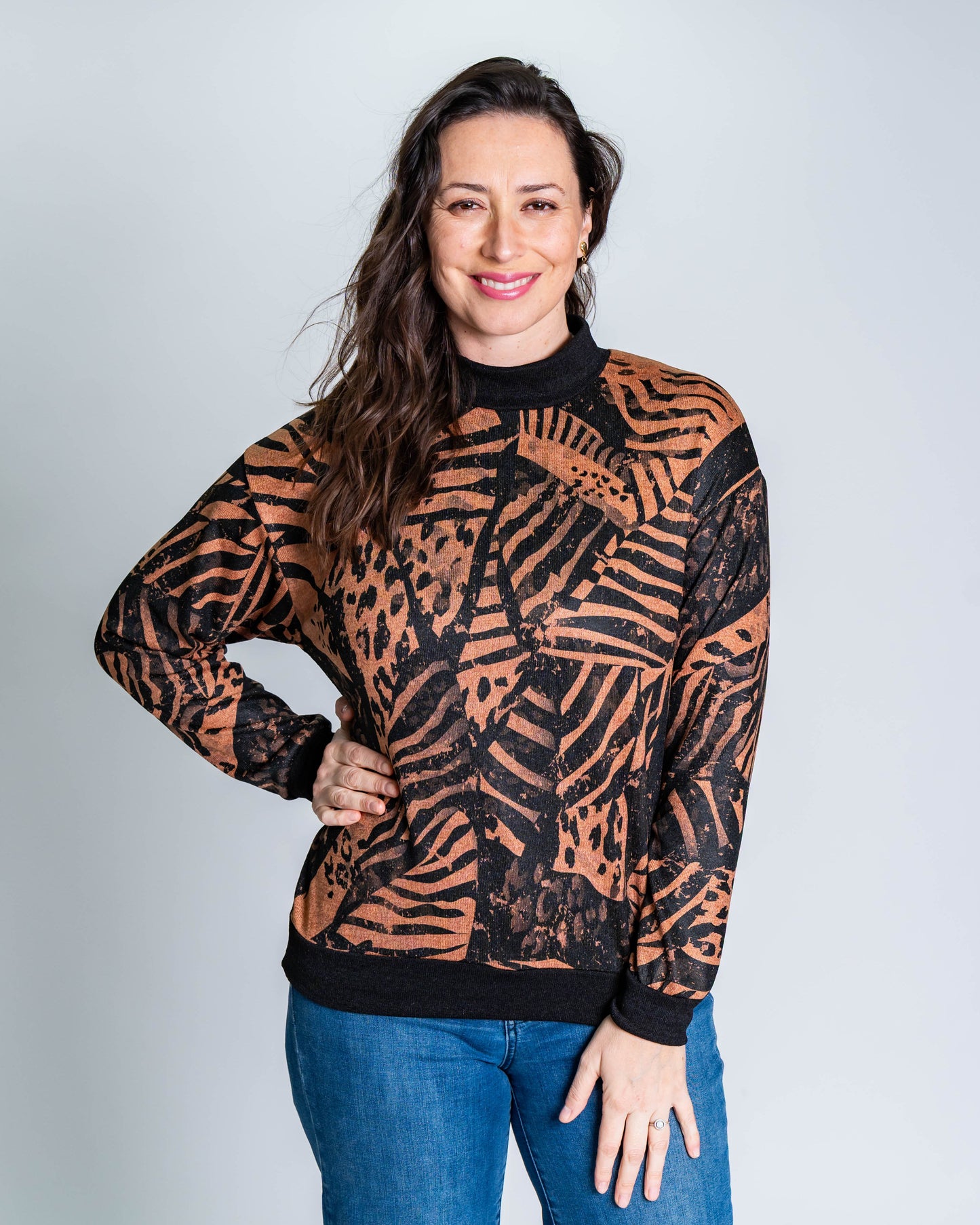 Polera Lanilla Fer Café