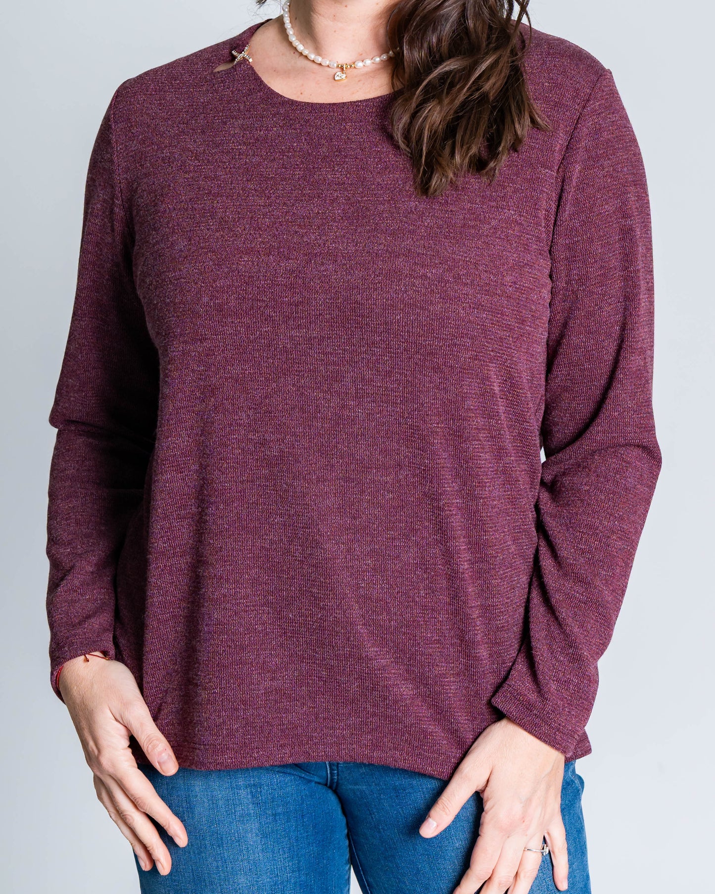 Polera Monse Gold Merlot