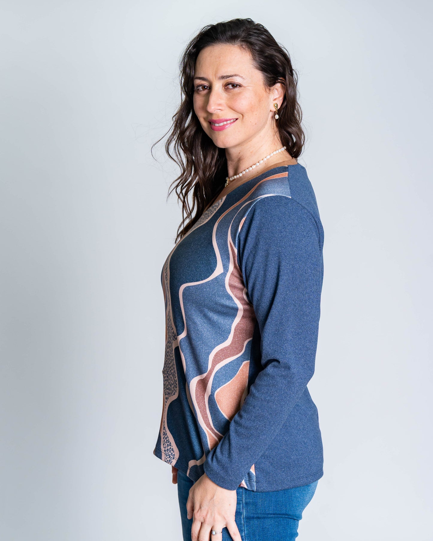 Polera Lanilla Mirvat Azul