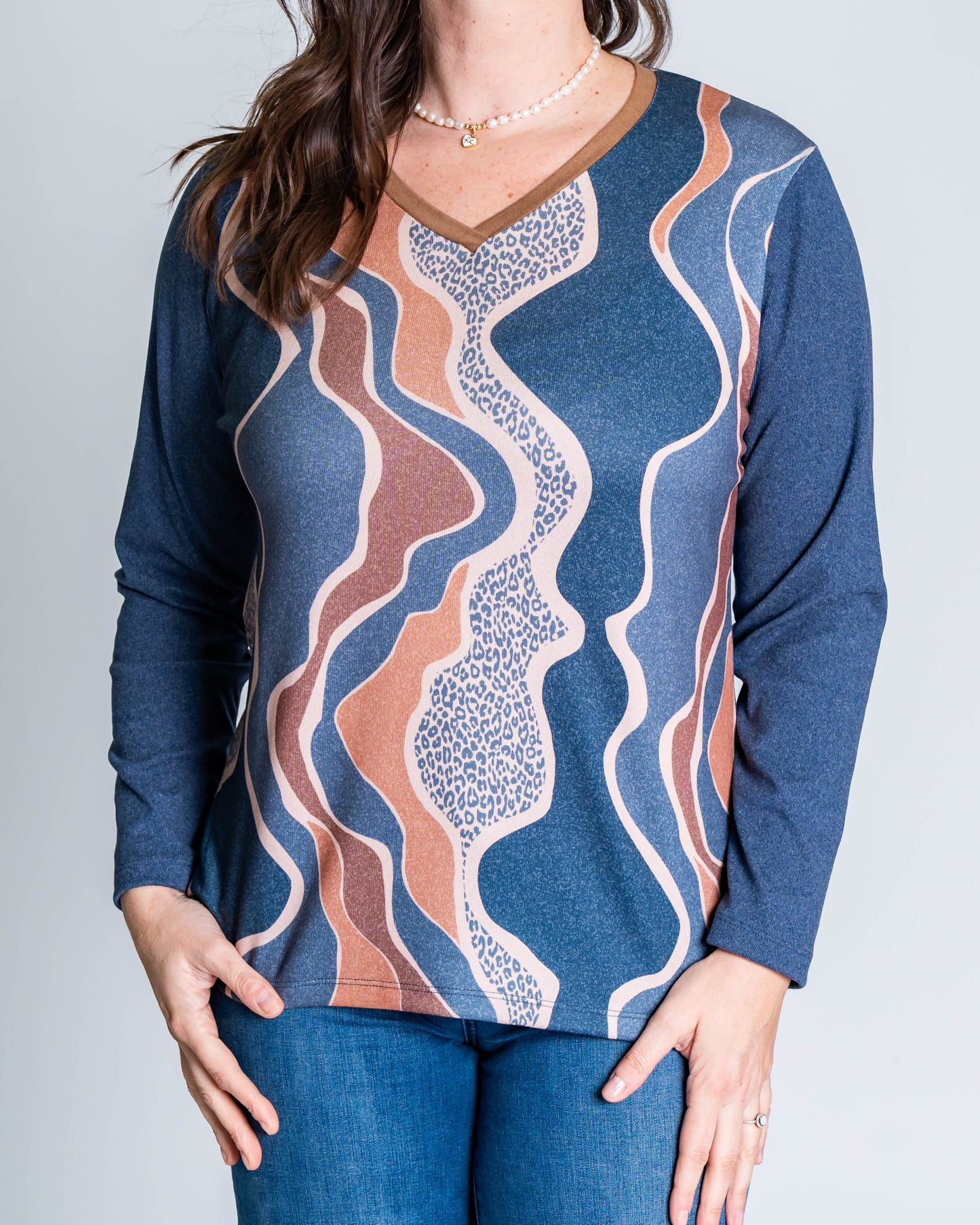 Polera Lanilla Mirvat Azul