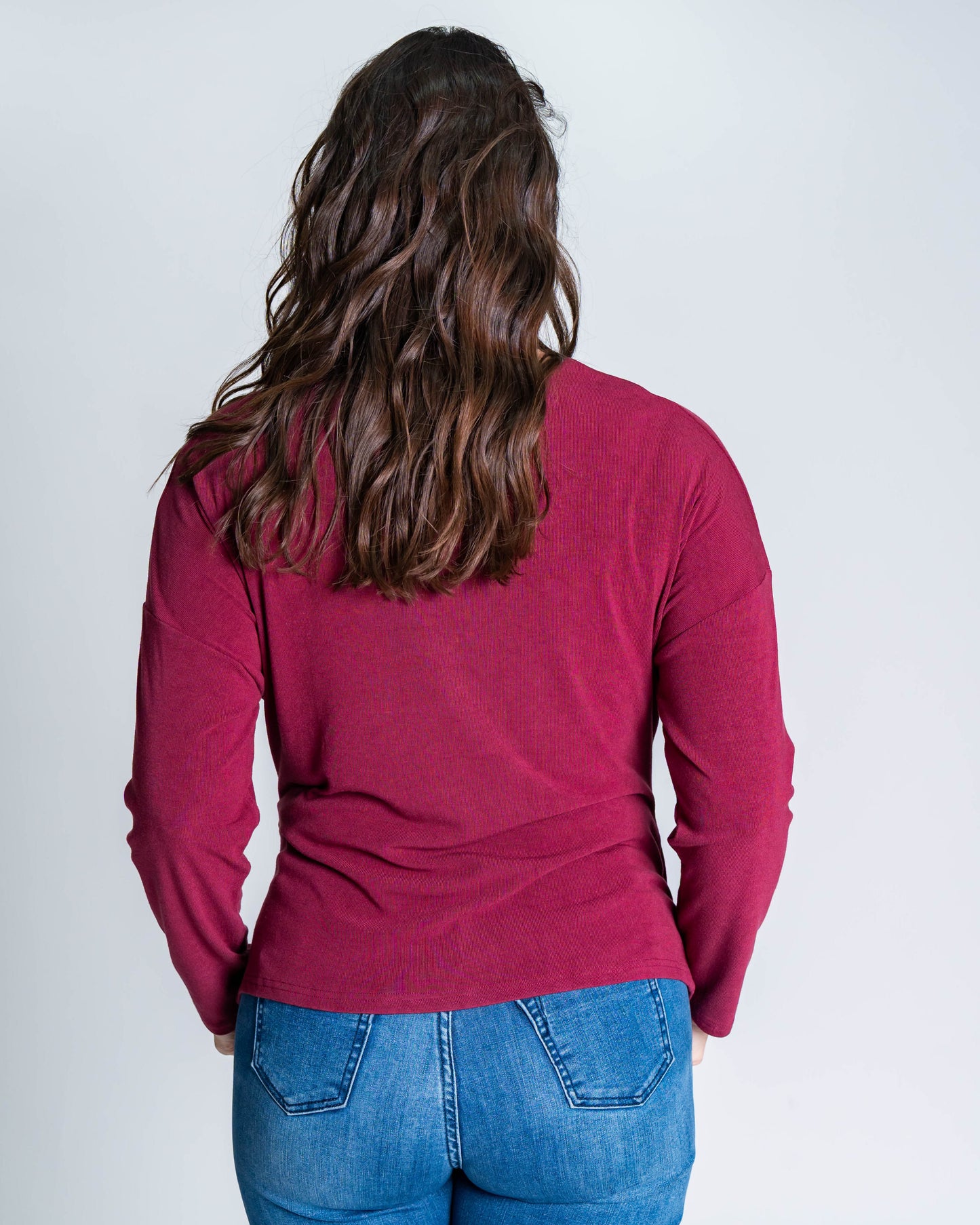 Polera Rosita Hebilla Burdeo