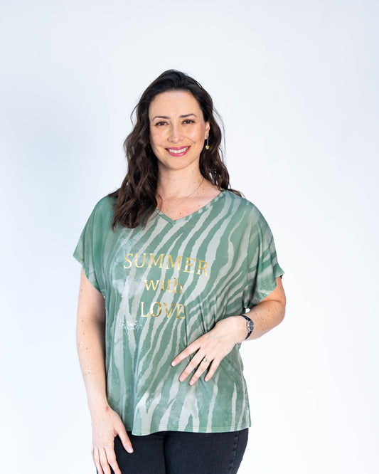 Polera Olivia Summer Verde