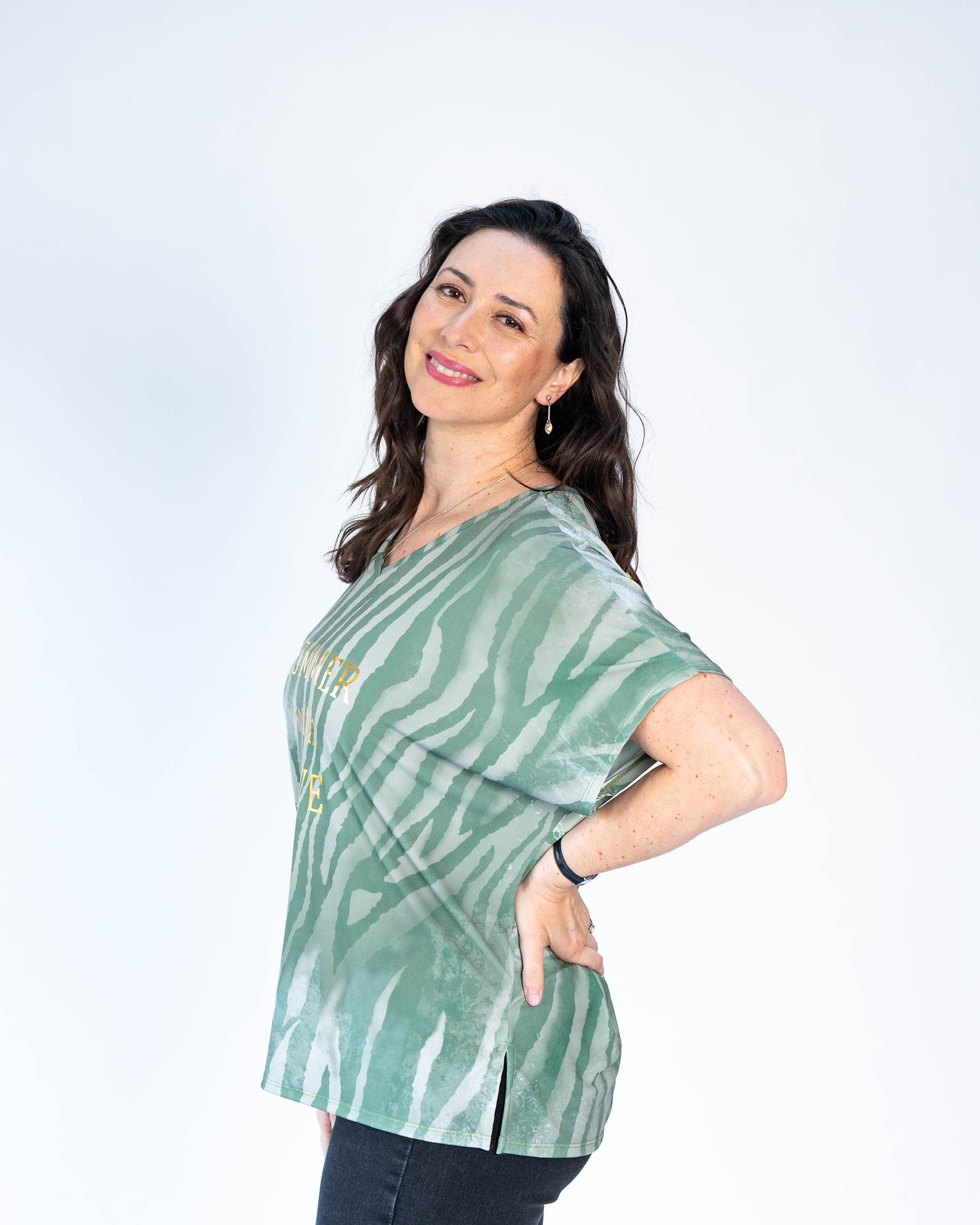 Polera Olivia Summer Verde