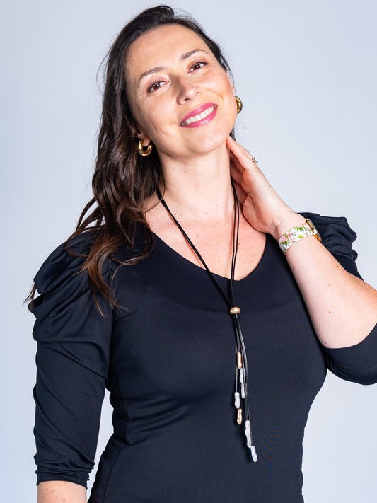 Collar Largo Negro 3