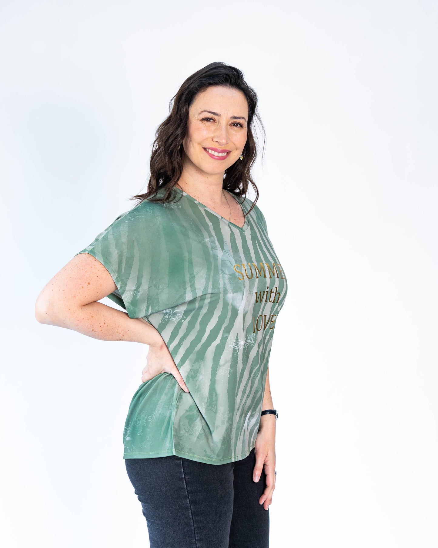 Polera Olivia Summer Verde