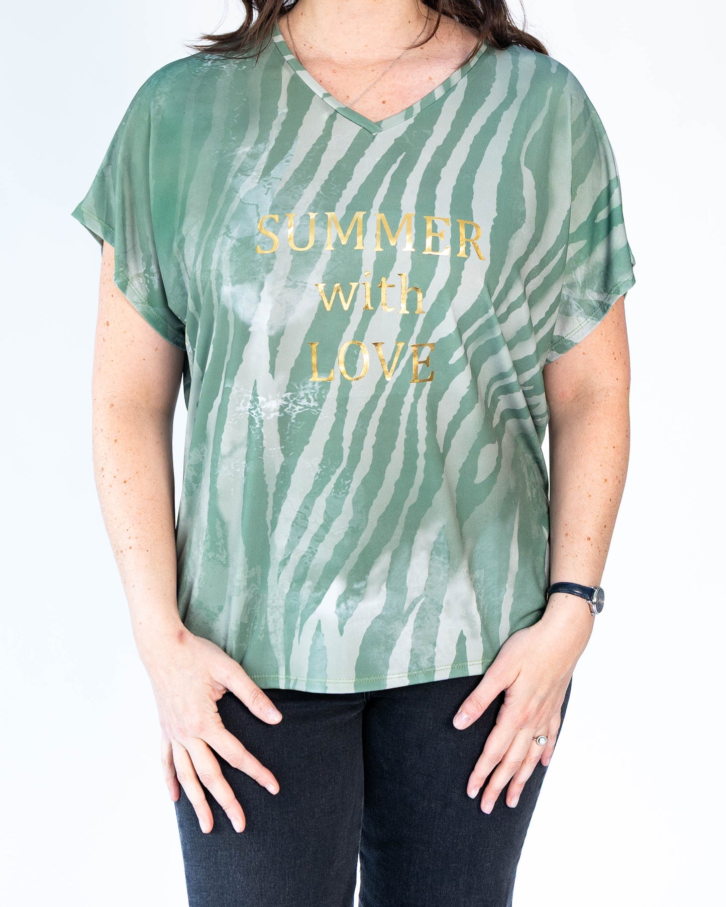 Polera Olivia Summer Verde