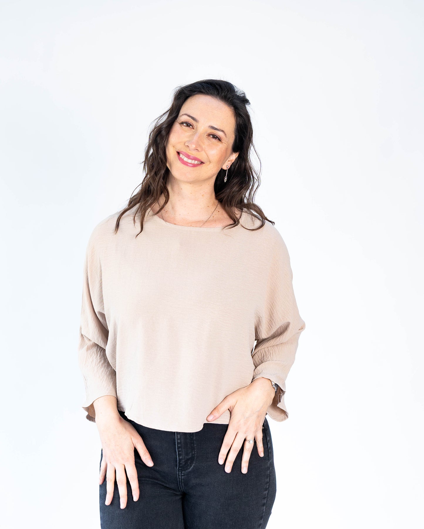 Blusa Italiana Amanda Beige