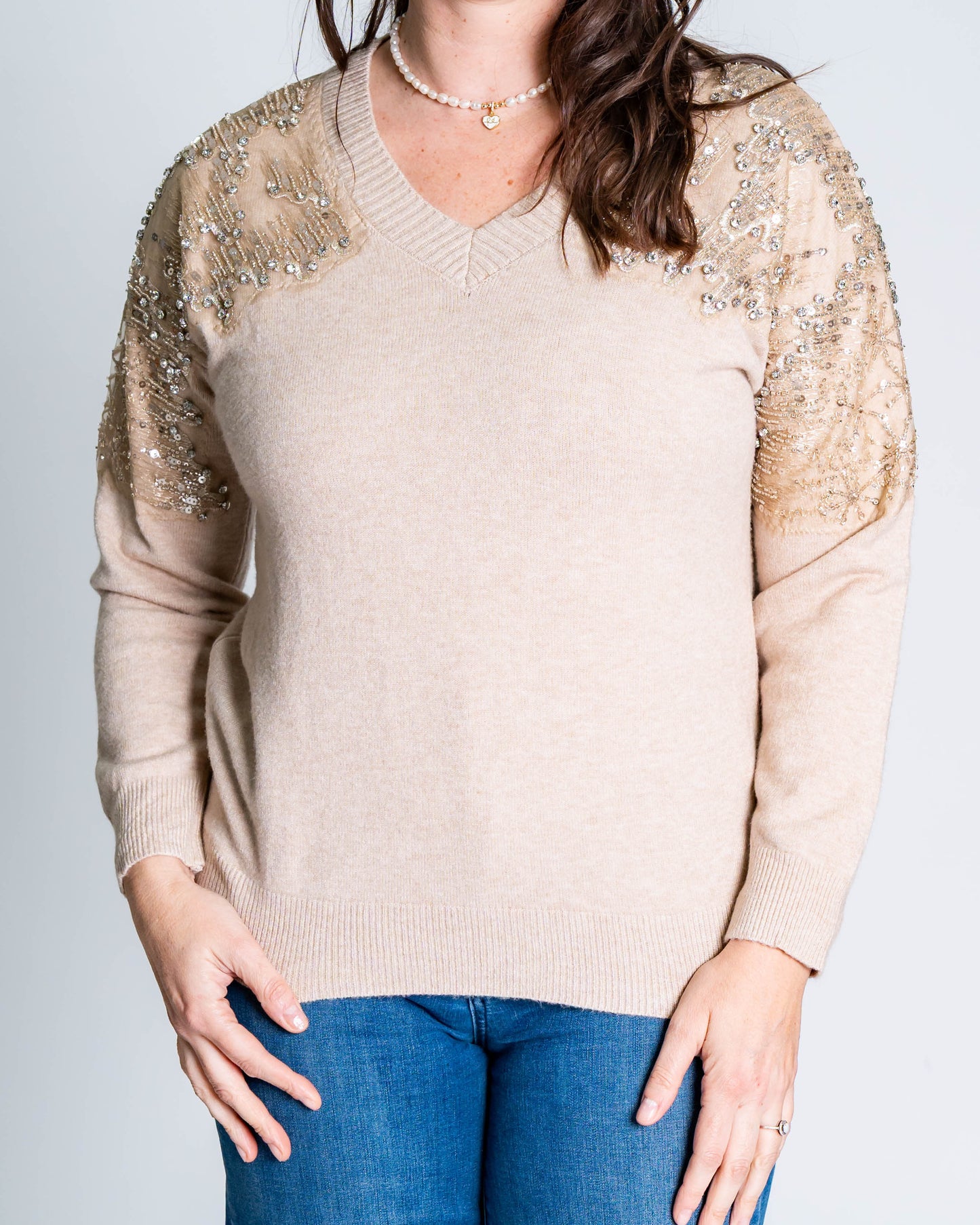 Sweater Piedras Beige