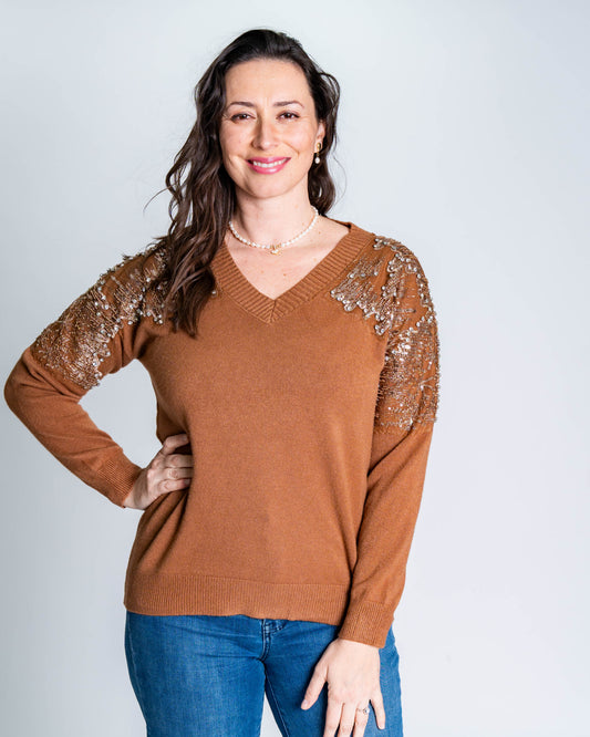Sweater Piedras Café