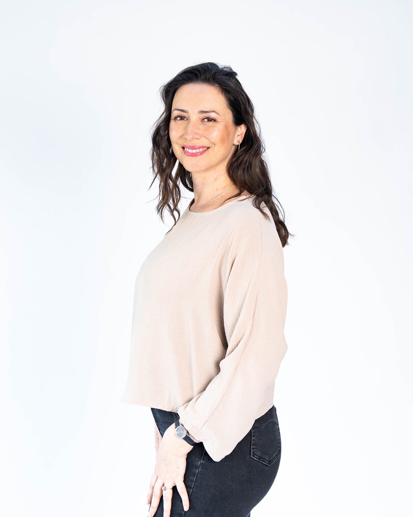 Blusa Italiana Amanda Beige