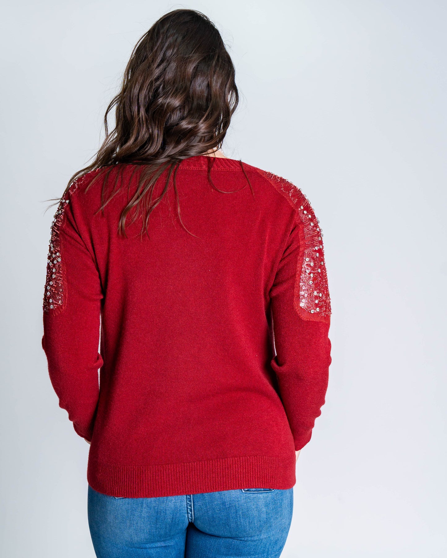 Sweater Piedras Burdeo