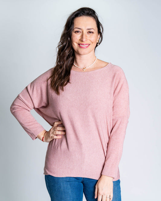 Sweater Hilo Cami Palo Rosa