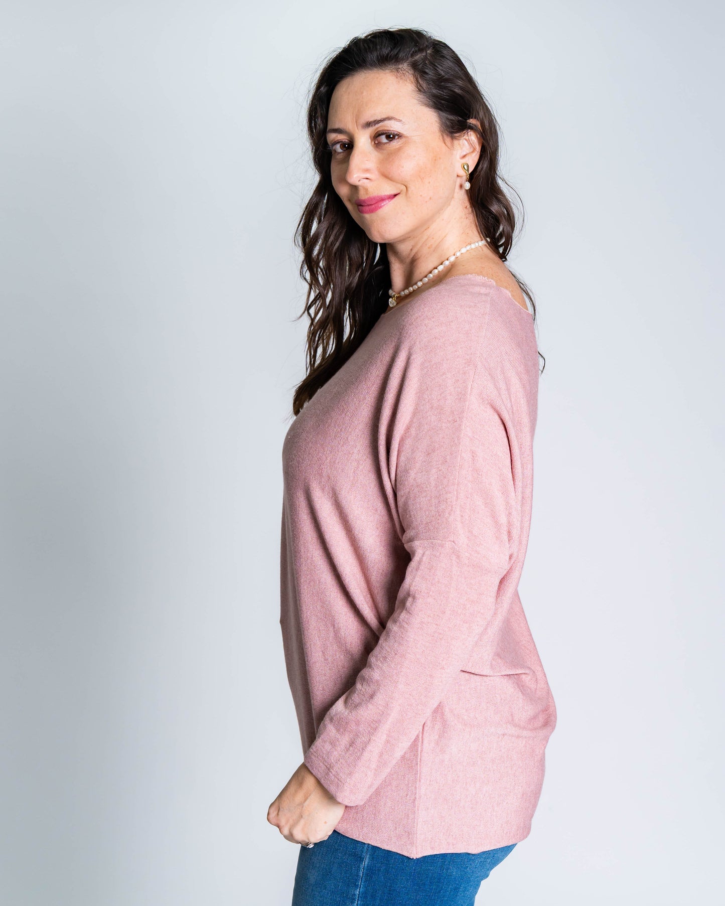 Sweater Hilo Cami Palo Rosa