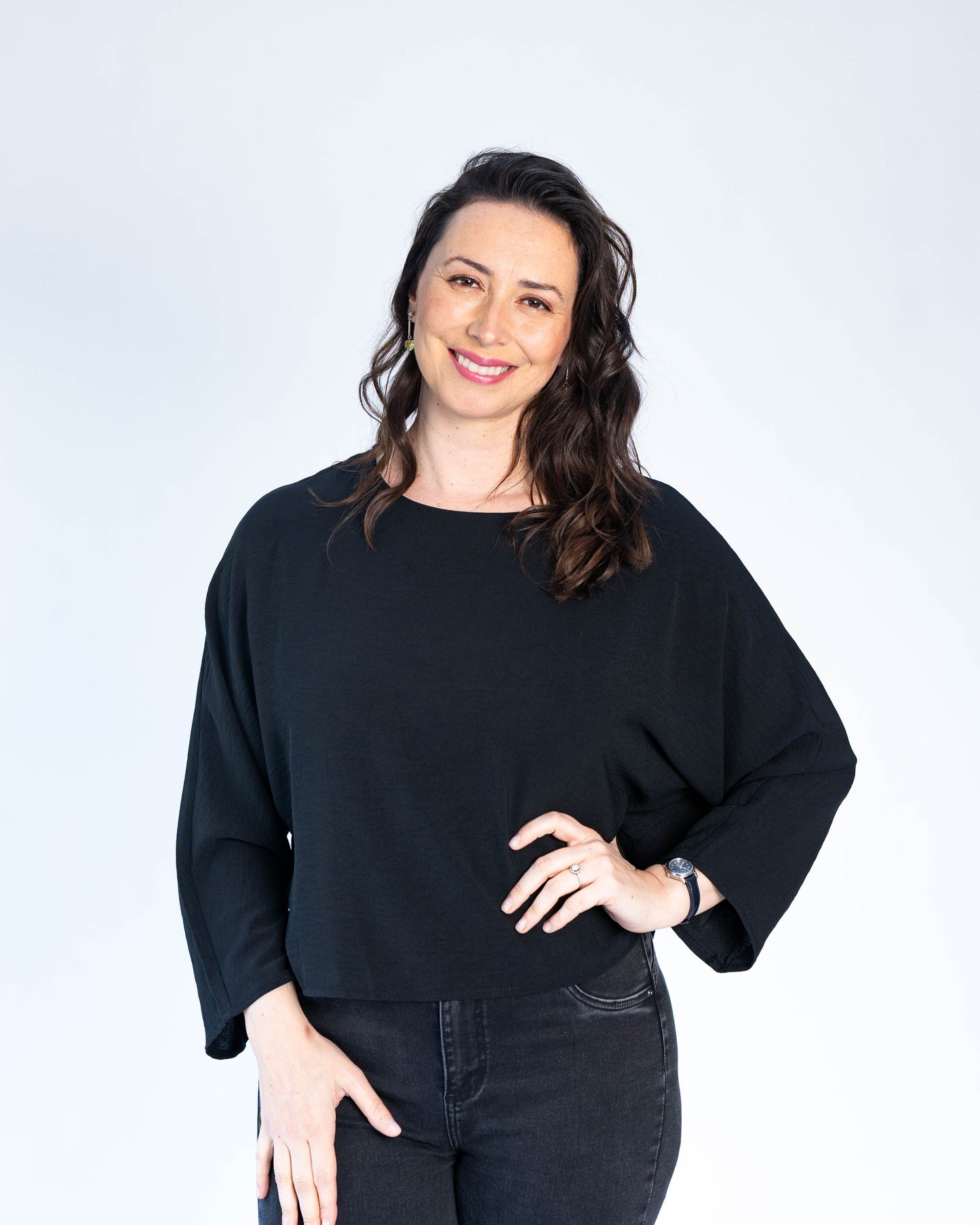 Blusa Italiana Amanda Negro