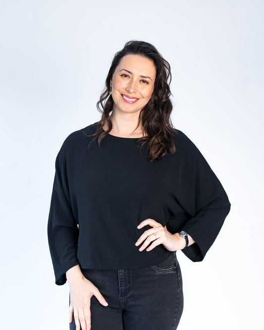 Blusa Italiana Amanda Negro