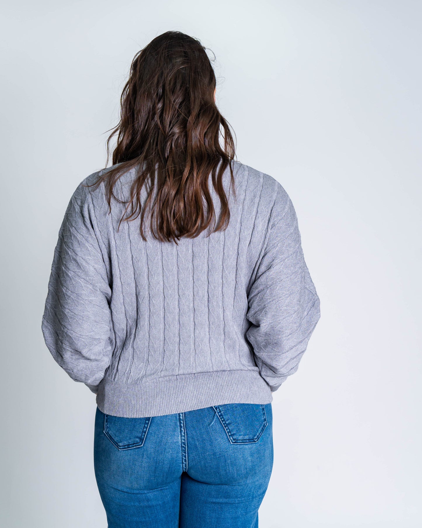 Sweater Listado Gris
