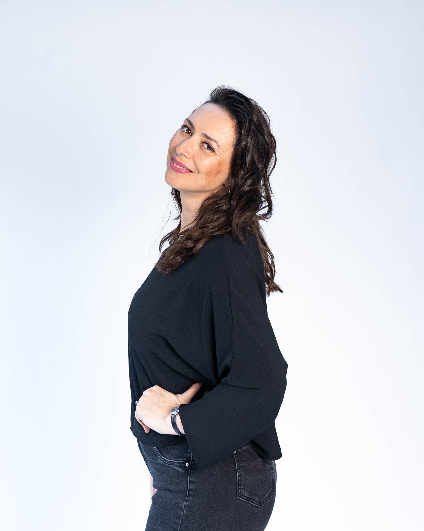 Blusa Italiana Amanda Negro