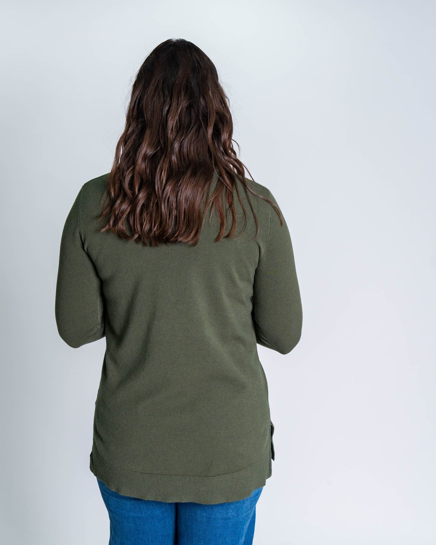 Sweater Cuello Alto Brillitos Verde