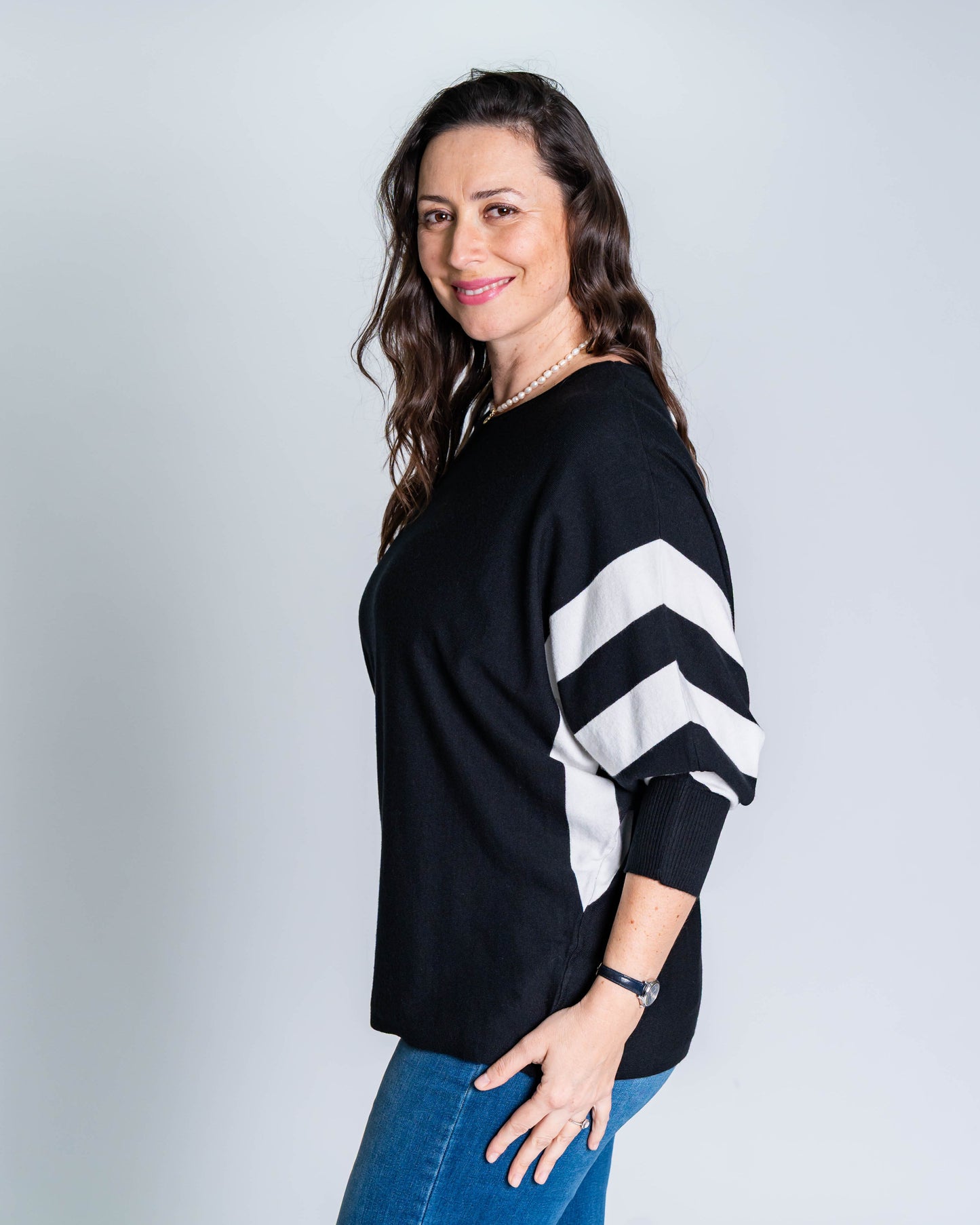 Sweater Manga Murciélago Bicolor