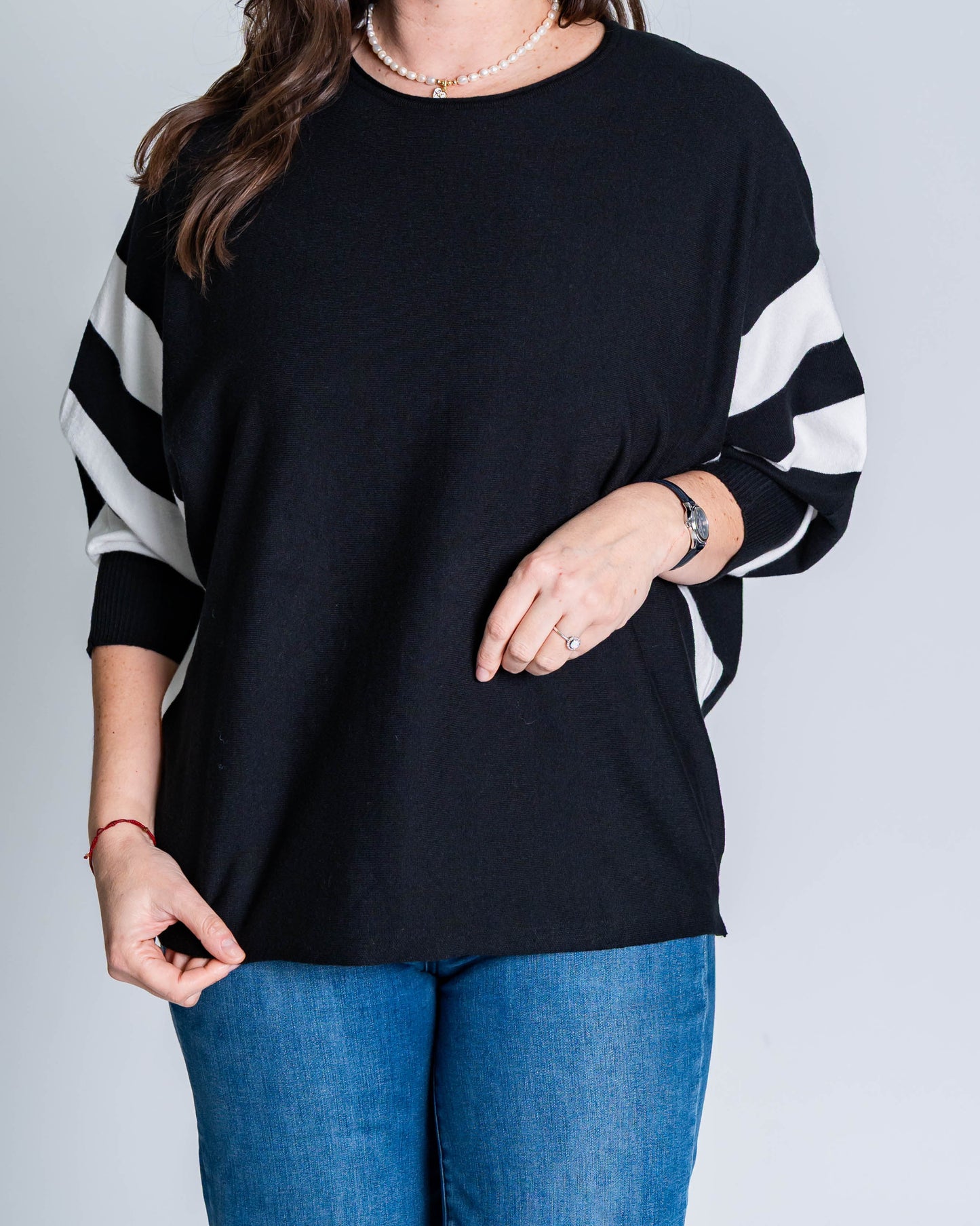 Sweater Manga Murciélago Bicolor