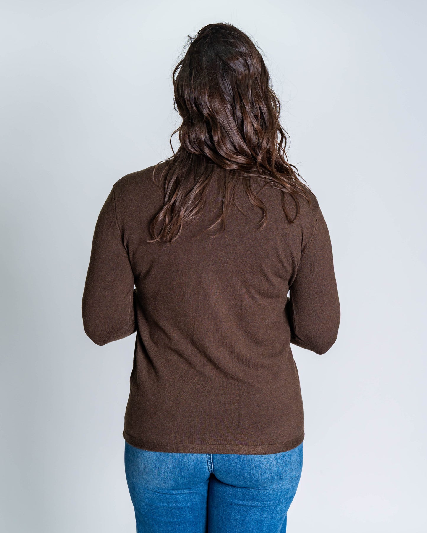 Sweater Cuello Alto Anaís Chocolate